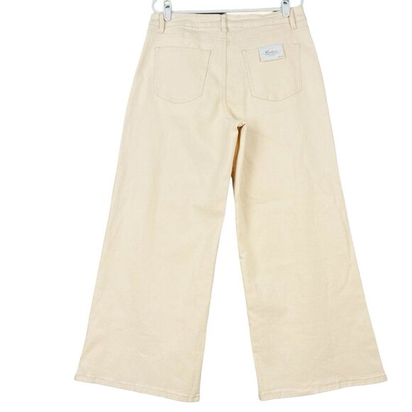 Kancan Women's Stretch Wide Leg Natural Pants Size 13/30 (34x29) High Rise NWT - Picture 2 of 11